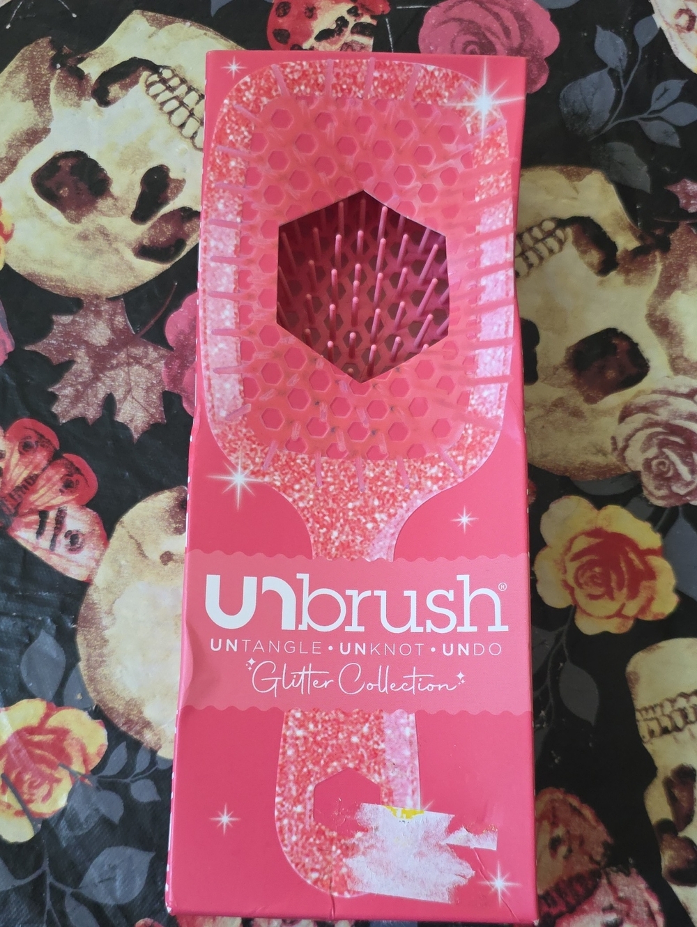 Glitter Collection Detangling Hair Brush - Pink